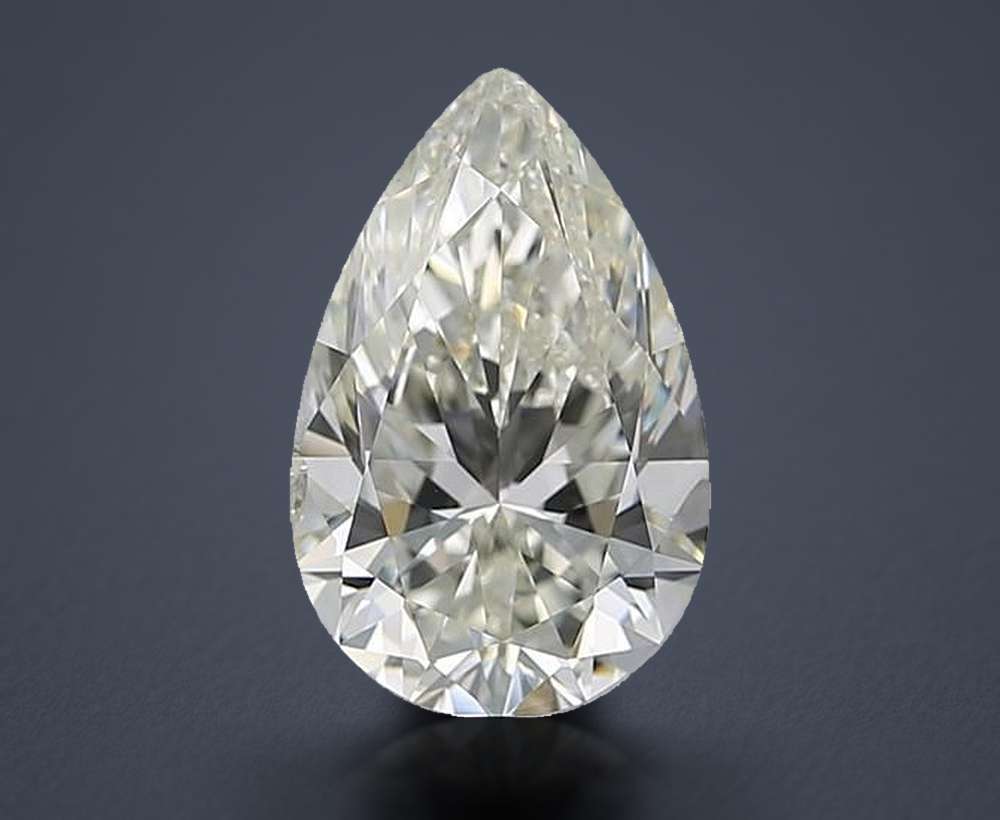 4.01ct I SI1 Rare Carat Ideal Cut Pear Diamond