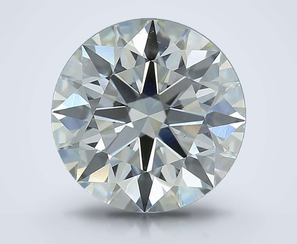 5.22ct J SI1 Rare Carat Ideal Cut Round Diamond