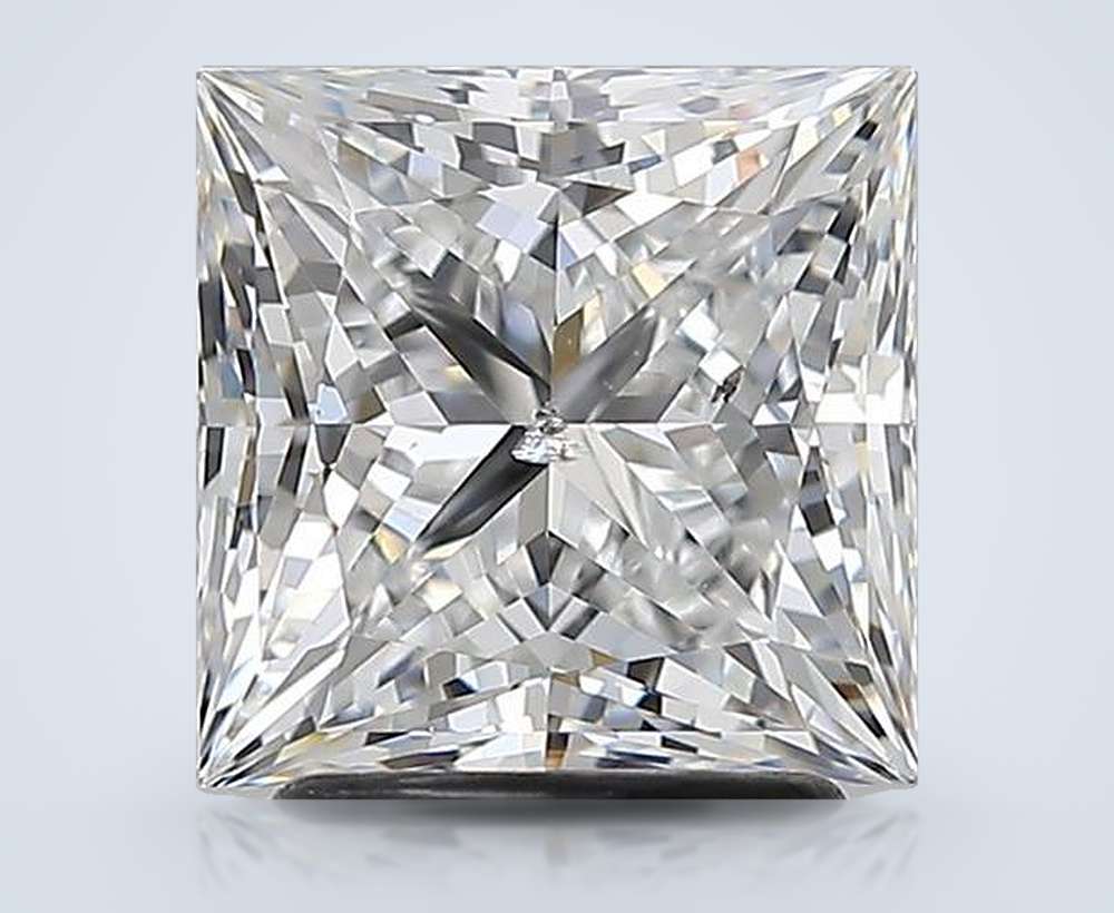2.51ct E SI2 Rare Carat Ideal Cut Princess Diamond