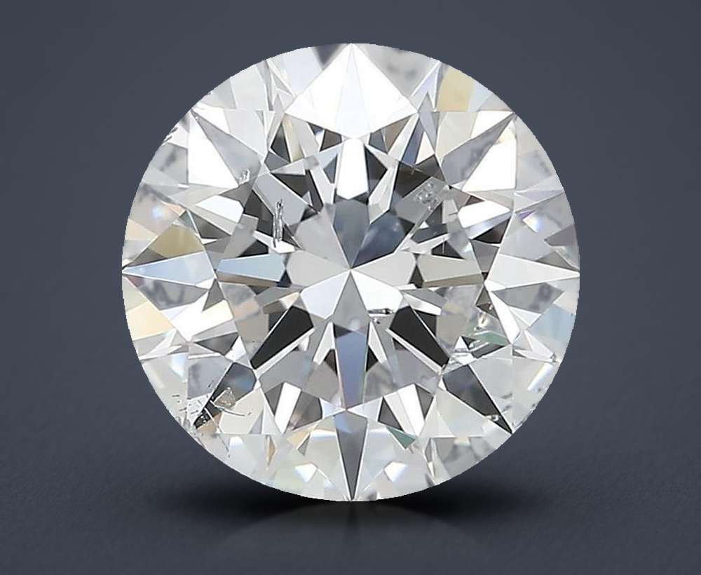 3.05ct D SI2 Excellent Cut Round Lab Grown Diamond