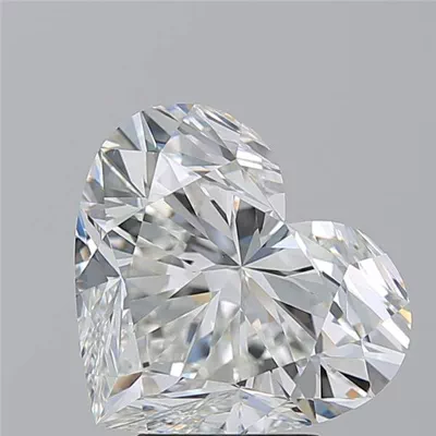 5.18ct H VS2 Rare Carat Ideal Cut Heart Diamond