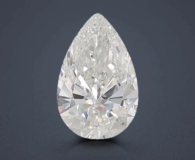 6.08ct F VVS2 Rare Carat Ideal Cut Pear Lab Grown Diamond
