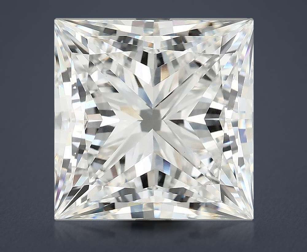8.19ct E VVS2 Rare Carat Ideal Cut Princess Lab Grown Diamond