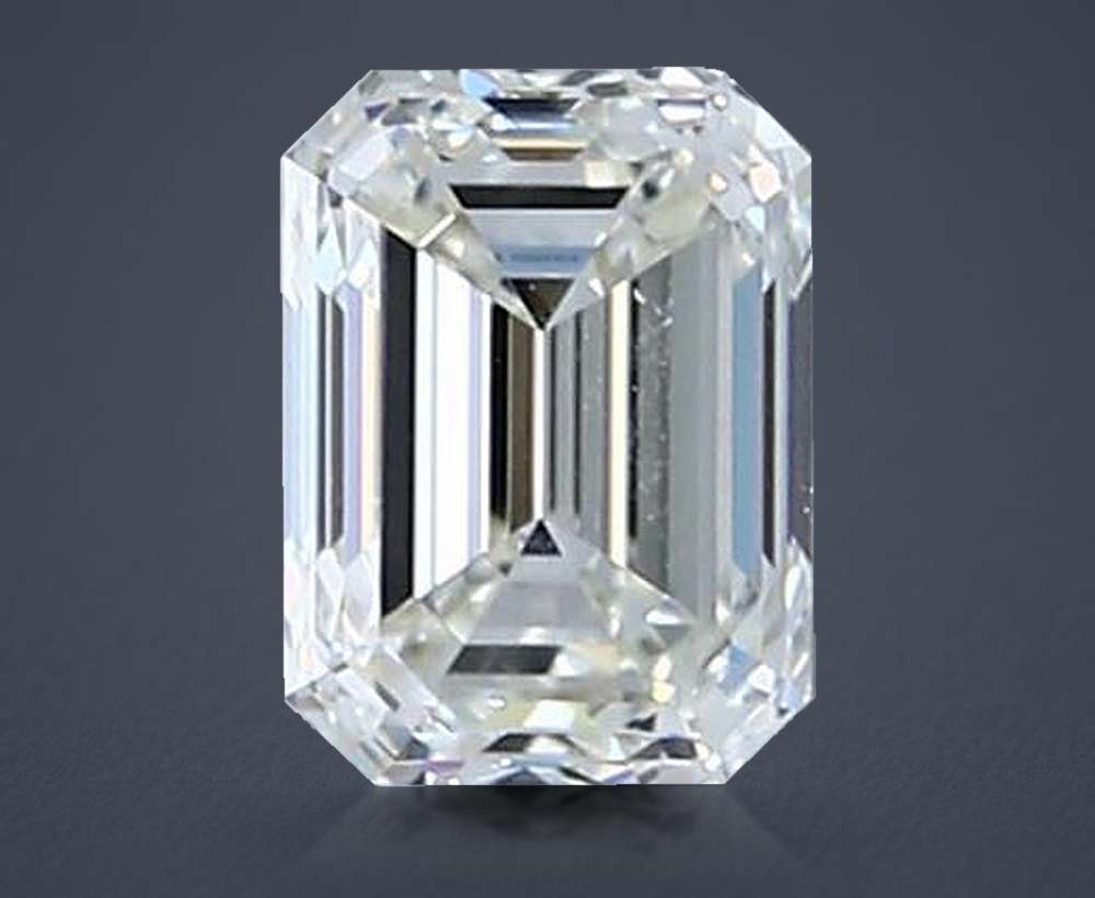0.90ct J VVS2 Very Good Cut Emerald Diamond