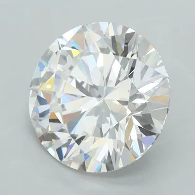 2.51ct D VVS1 Rare Carat Ideal Cut Round Lab Grown Diamond