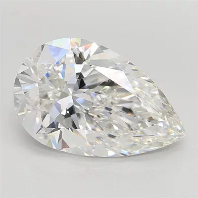 5.25ct E VS2 Rare Carat Ideal Cut Pear Lab Grown Diamond