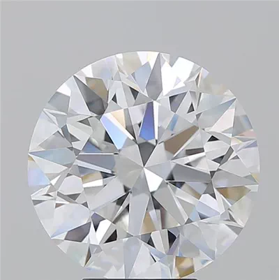 6.28ct D VVS2 Rare Carat Ideal Cut Round Diamond