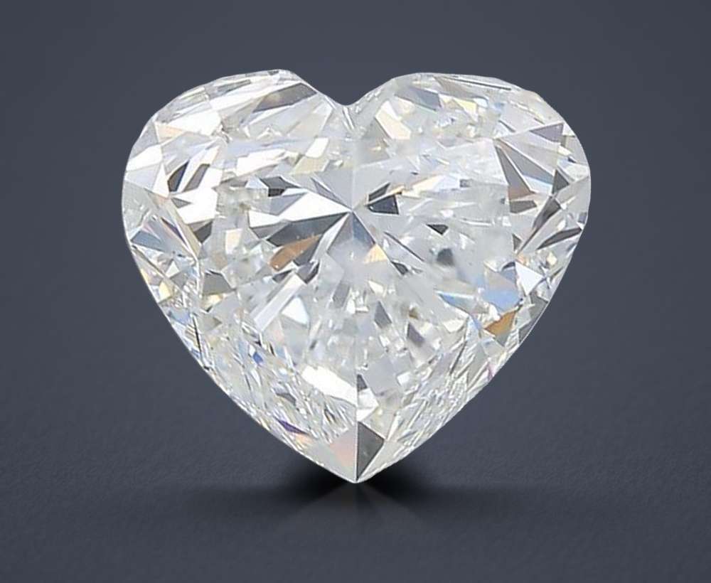 3.03ct F SI2 Very Good Cut Heart Diamond
