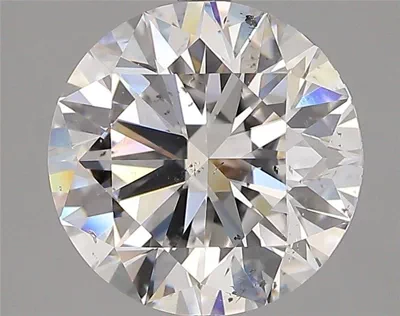 3.03ct E SI2 Rare Carat Ideal Cut Round Diamond