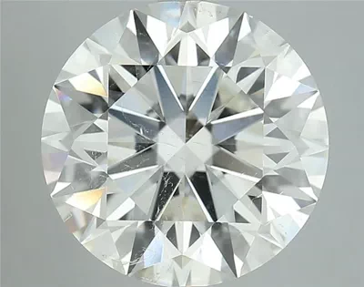 5.53ct J SI2 Rare Carat Ideal Cut Round Diamond