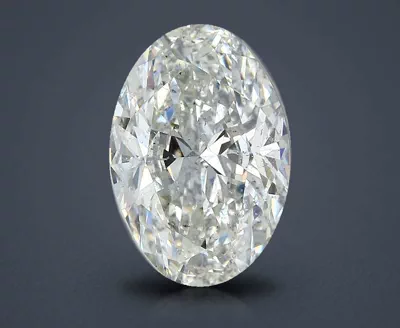 3.03ct I SI2 Rare Carat Ideal Cut Oval Diamond