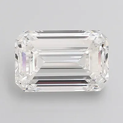 5.53ct G VVS2 Rare Carat Ideal Cut Emerald Lab Grown Diamond