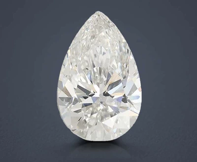 4.09ct F VVS2 Rare Carat Ideal Cut Pear Lab Grown Diamond