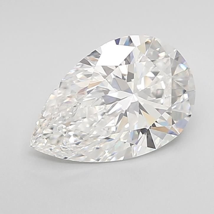 2.07ct E VVS2 Rare Carat Ideal Cut Pear Lab Grown Diamond