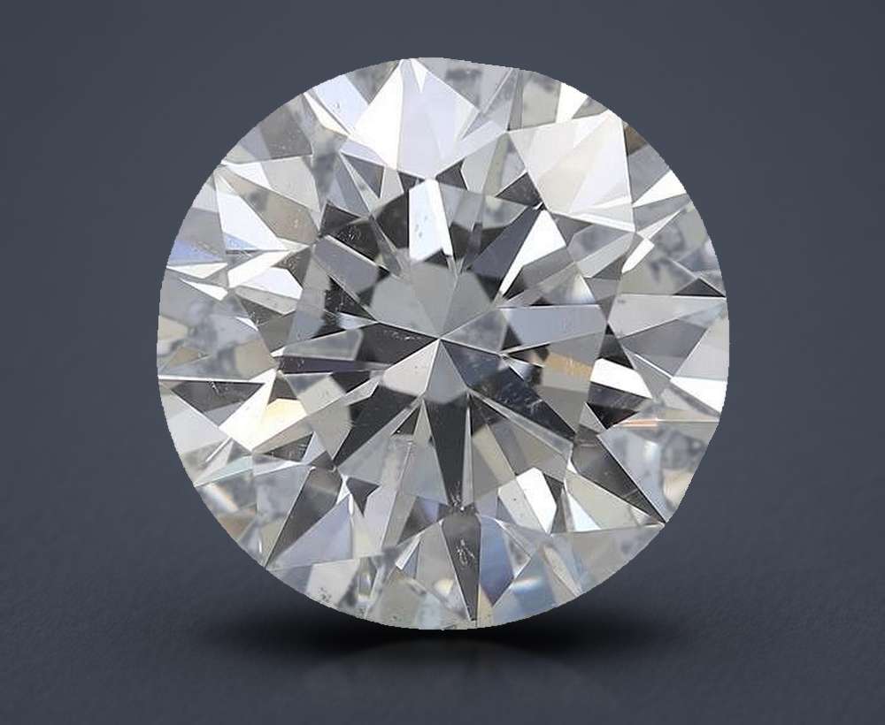 5.13ct H SI2 Rare Carat Ideal Cut Round Diamond