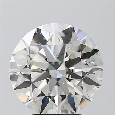 3.74ct J SI1 Rare Carat Ideal Cut Round Diamond