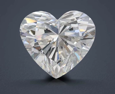 1.53ct F VVS2 Rare Carat Ideal Cut Heart Lab Grown Diamond