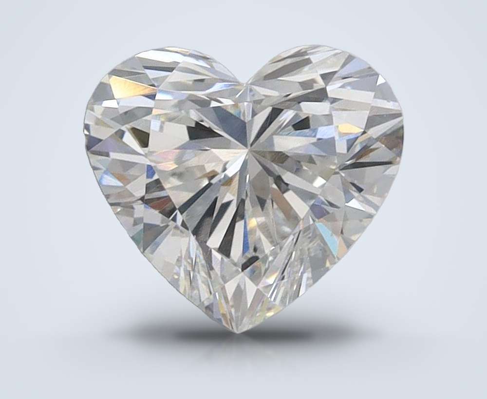 1.53ct F VVS2 Rare Carat Ideal Cut Heart Lab Grown Diamond