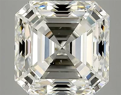 3.01ct I SI1 Rare Carat Ideal Cut Asscher Diamond