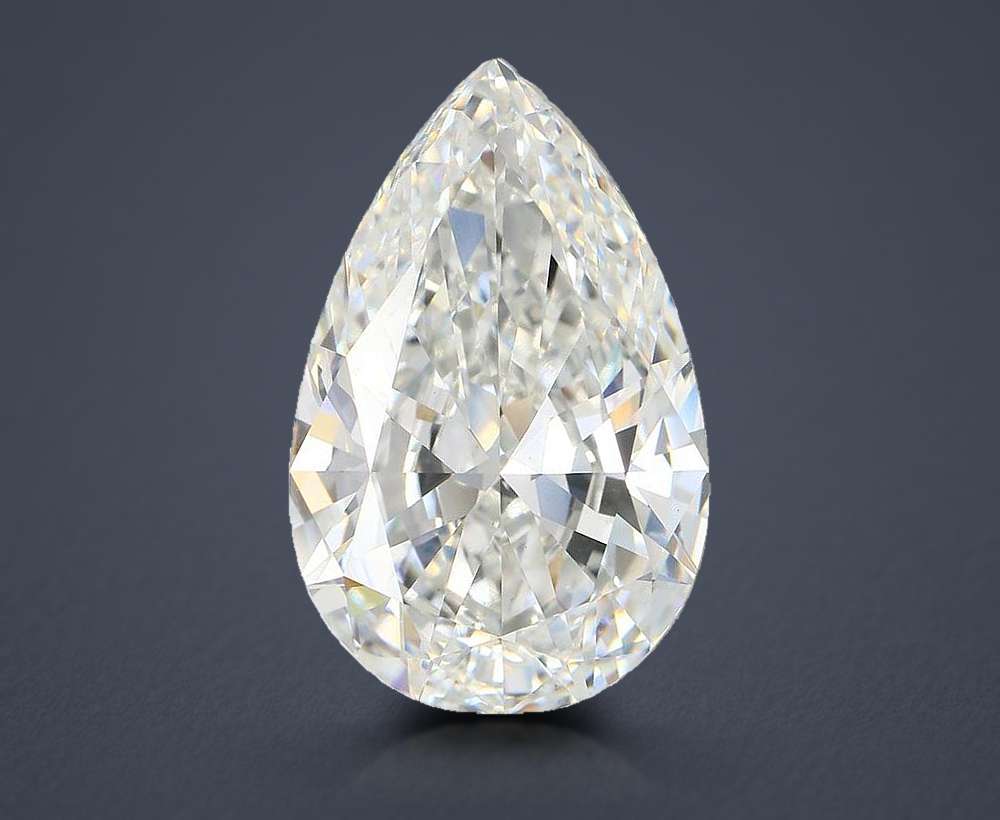22.41ct F VS1 Rare Carat Ideal Cut Pear Lab Grown Diamond