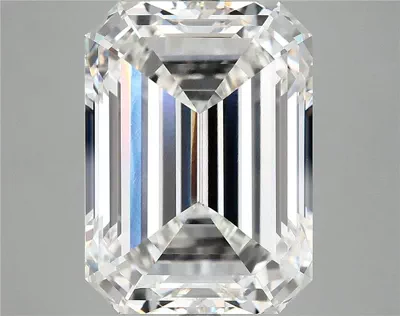 12.50ct F VVS2 Rare Carat Ideal Cut Emerald Lab Grown Diamond