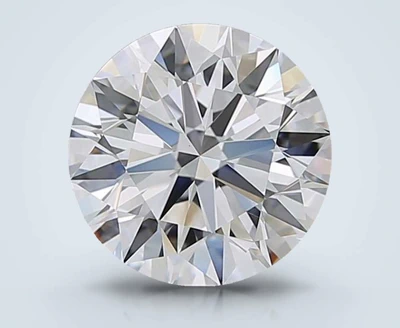 3.06ct D VS2 Rare Carat Ideal Cut Round Diamond