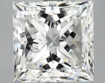 5.07ct G VS2 Rare Carat Ideal Cut Princess Lab Grown Diamond