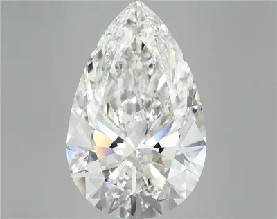 12.01ct F VVS2 Rare Carat Ideal Cut Pear Lab Grown Diamond
