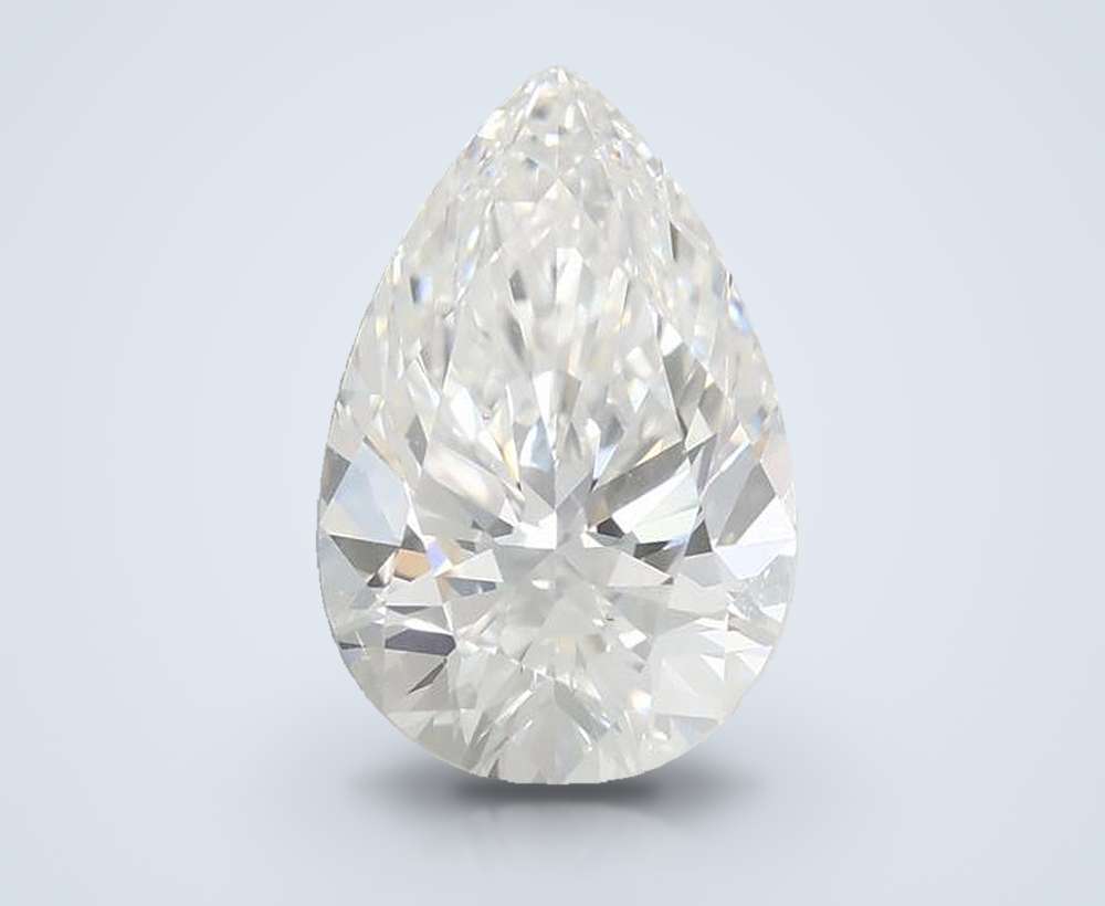 1.57ct D VS1 Rare Carat Ideal Cut Pear Lab Grown Diamond