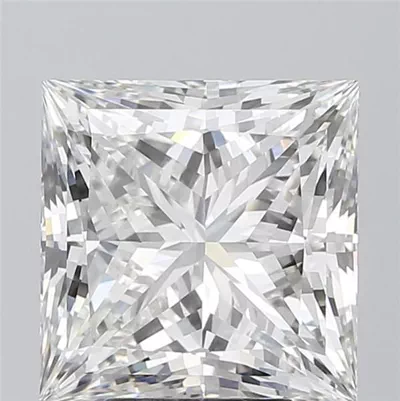 6.13ct G VS1 Rare Carat Ideal Cut Princess Lab Grown Diamond