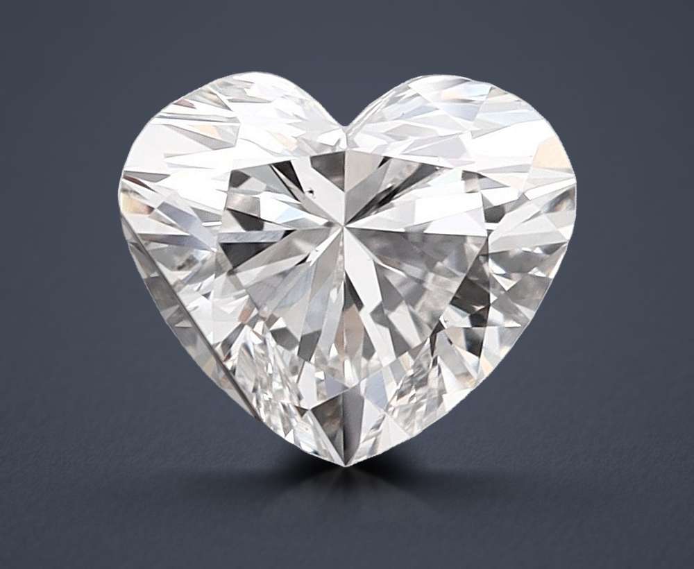 1.51ct H VS2 Rare Carat Ideal Cut Heart Lab Grown Diamond