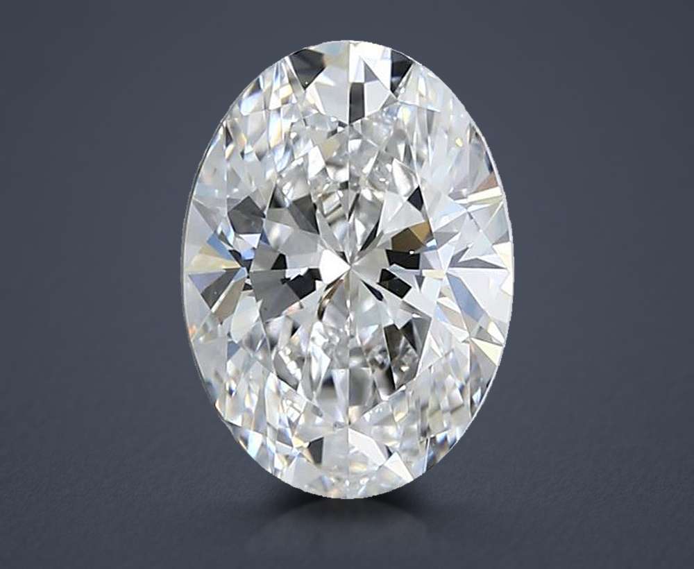 2.05ct F VVS2 Rare Carat Ideal Cut Oval Lab Grown Diamond