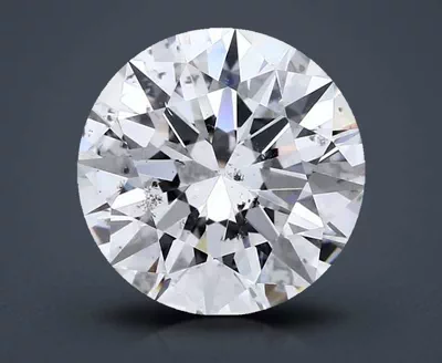 3.71ct I SI2 Rare Carat Ideal Cut Round Diamond