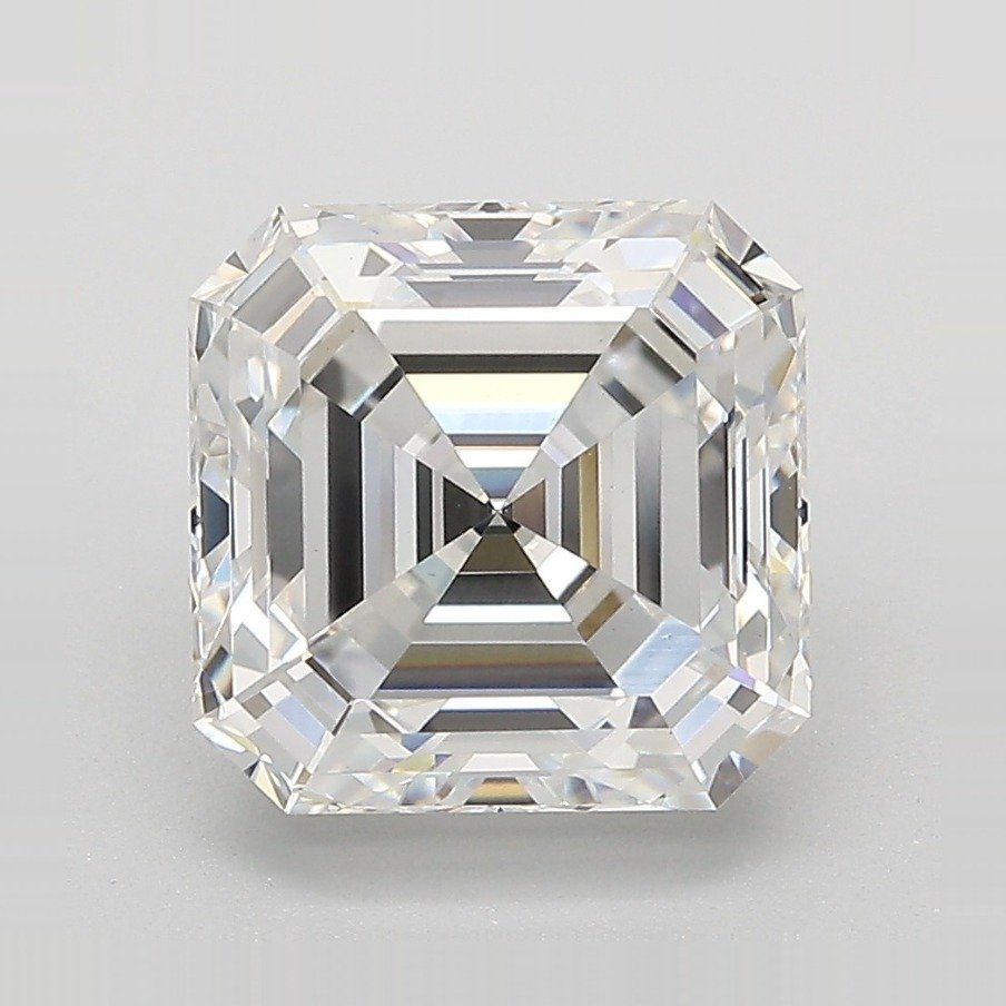 4.09ct E VS1 Rare Carat Ideal Cut Asscher Lab Grown Diamond