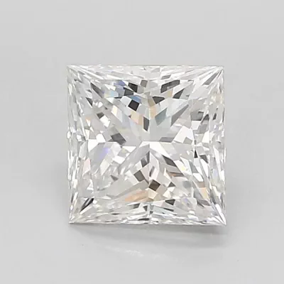 2.03ct G VVS2 Rare Carat Ideal Cut Princess Lab Grown Diamond
