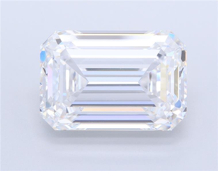 8.01ct E VVS2 Excellent Cut Emerald Lab Grown Diamond
