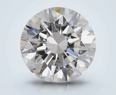 3.01ct D SI1 Rare Carat Ideal Cut Round Diamond