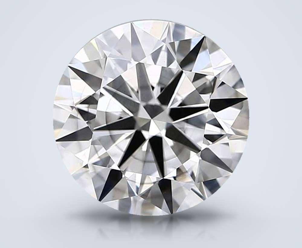 4.31ct F SI1 Rare Carat Ideal Cut Round Lab Grown Diamond
