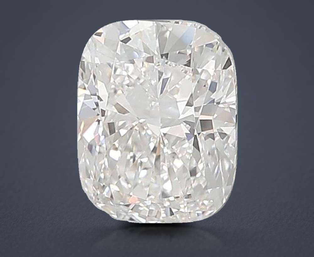 2.53ct F VVS2 Rare Carat Ideal Cut Cushion Lab Grown Diamond