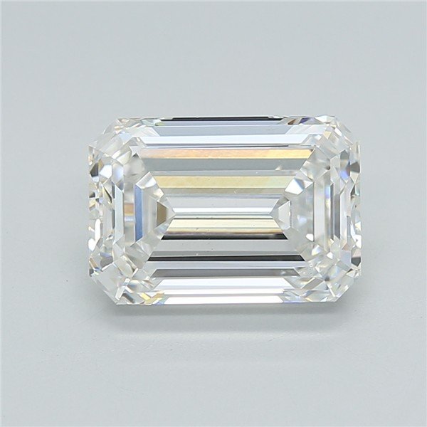 3.02ct F VS1 Rare Carat Ideal Cut Emerald Lab Grown Diamond
