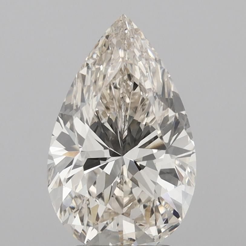 3.02ct J VVS2 Rare Carat Ideal Cut Pear Diamond