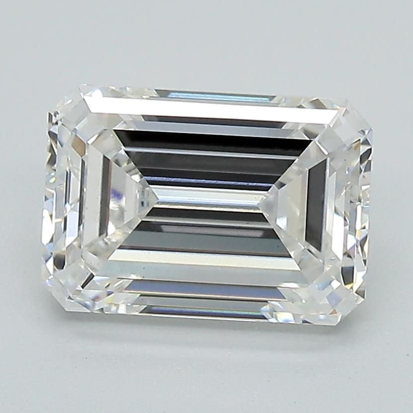 2.57ct E VS1 Excellent Cut Emerald Lab Grown Diamond