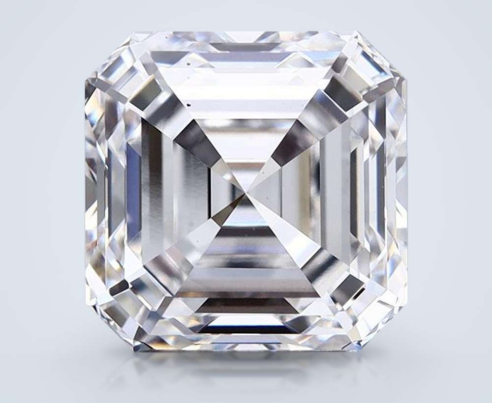 2.85ct E VS2 Rare Carat Ideal Cut Asscher Lab Grown Diamond