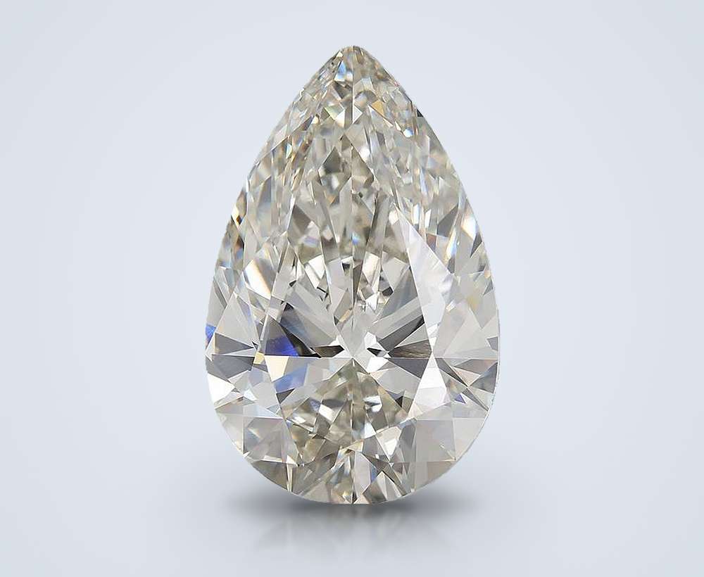 30.07ct H VVS2 Rare Carat Ideal Cut Pear Lab Grown Diamond
