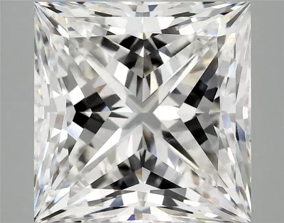 7.17ct F VVS2 Rare Carat Ideal Cut Princess Lab Grown Diamond