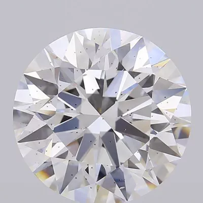 3.86ct E SI2 Rare Carat Ideal Cut Round Lab Grown Diamond
