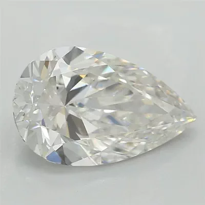 1.08ct E VS1 Rare Carat Ideal Cut Pear Lab Grown Diamond