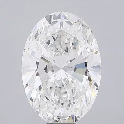20.60ct F VVS2 Rare Carat Ideal Cut Oval Lab Grown Diamond