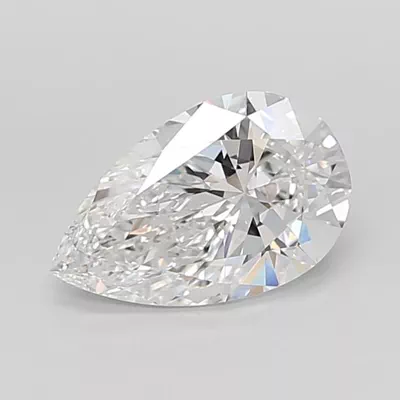 2.51ct D VS2 Rare Carat Ideal Cut Pear Lab Grown Diamond