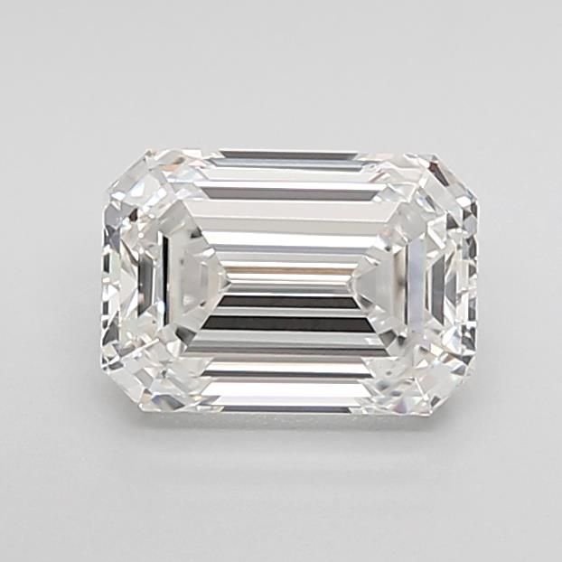 1.56ct F VVS2 Excellent Cut Emerald Lab Grown Diamond